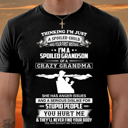 Spoiled by Grandma Shirt – From Grandma to Grandson ntnt00 (SKU-GMS2-00)
