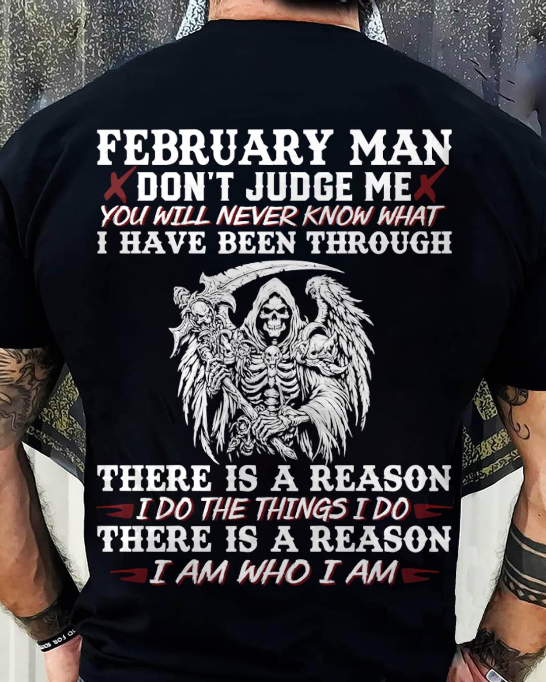 February Man Don't Judge Me – T-Shirt For Man – ntnt02 (SKU10-49-02)