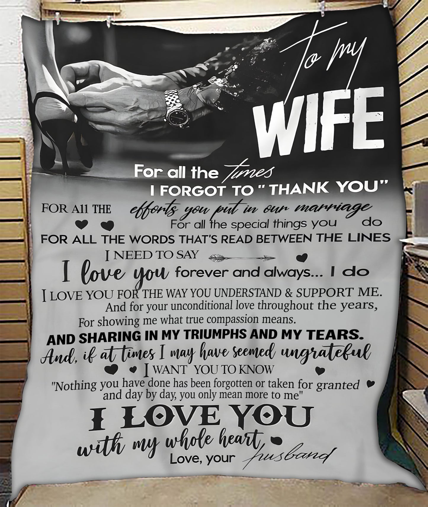 To My Wife Blanket – A Love Story From Husband