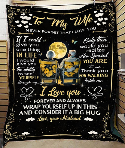 To My Wife Blanket – For The One And Only From Husband (SKU26B-01275)