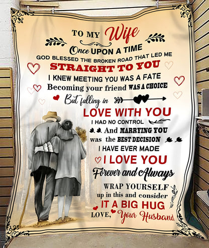 To My Wife Blanket – A Heartfelt Love Note From Your Husband (SKU26B-01155)