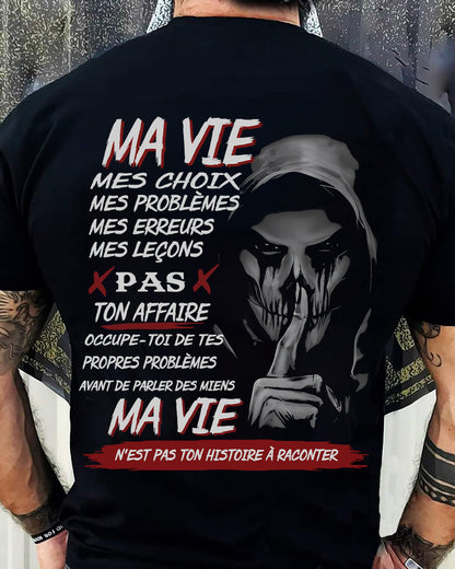 MA VIE – T-shirt pour homme – ntnt00 (SKU12-247)