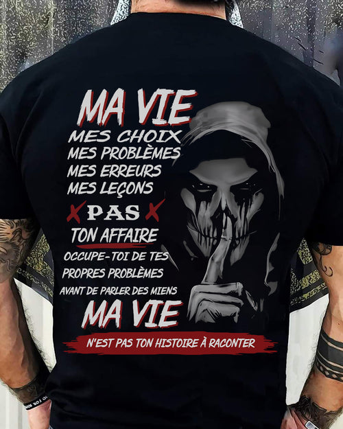 MA VIE – T-shirt pour homme – ntnt00 (SKU12-247)