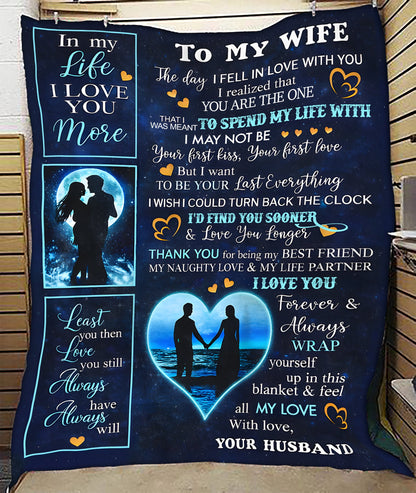 Special Gift For Wife Blanket - From Husband (SKU2602-158)