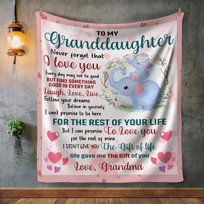 Special Gift For Your Granddaughter Blanket - From Grandma (SKUB11-150)