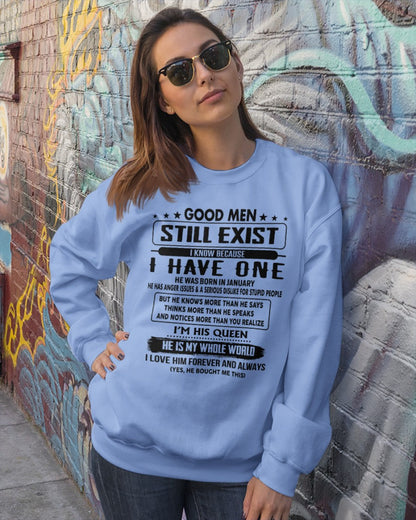 January - Good men Still Exist - gift for your girlfriend, wife from Husband - ntnt01 (SKU-GM-01)