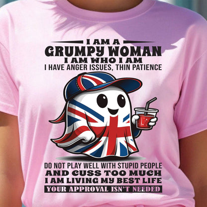 I Am A Grumpy Woman - T Shirt For Woman - ntnt (SKU09-82)