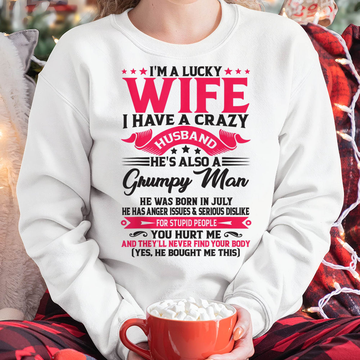 JULY - TO MY WIFE - I'M A LUCKY WIFE - GIFT FROM HUSBAND - DTSM07 (SKU10-136-07)