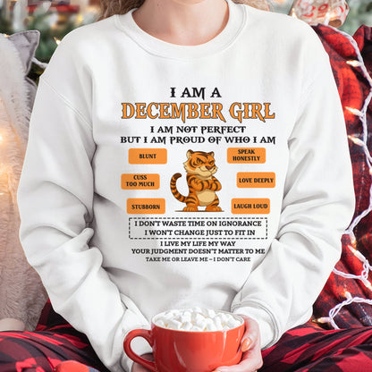 "I AM A DECEMBER GIRL" - Birthday Gift For December Girls - FMA ntnt12 (SKU26T-01-62-12)