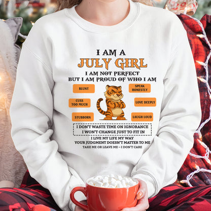 "I AM A JULY GIRL" - Birthday Gift For July Girls - FMA ntnt07 (SKU26T-01-62-07)
