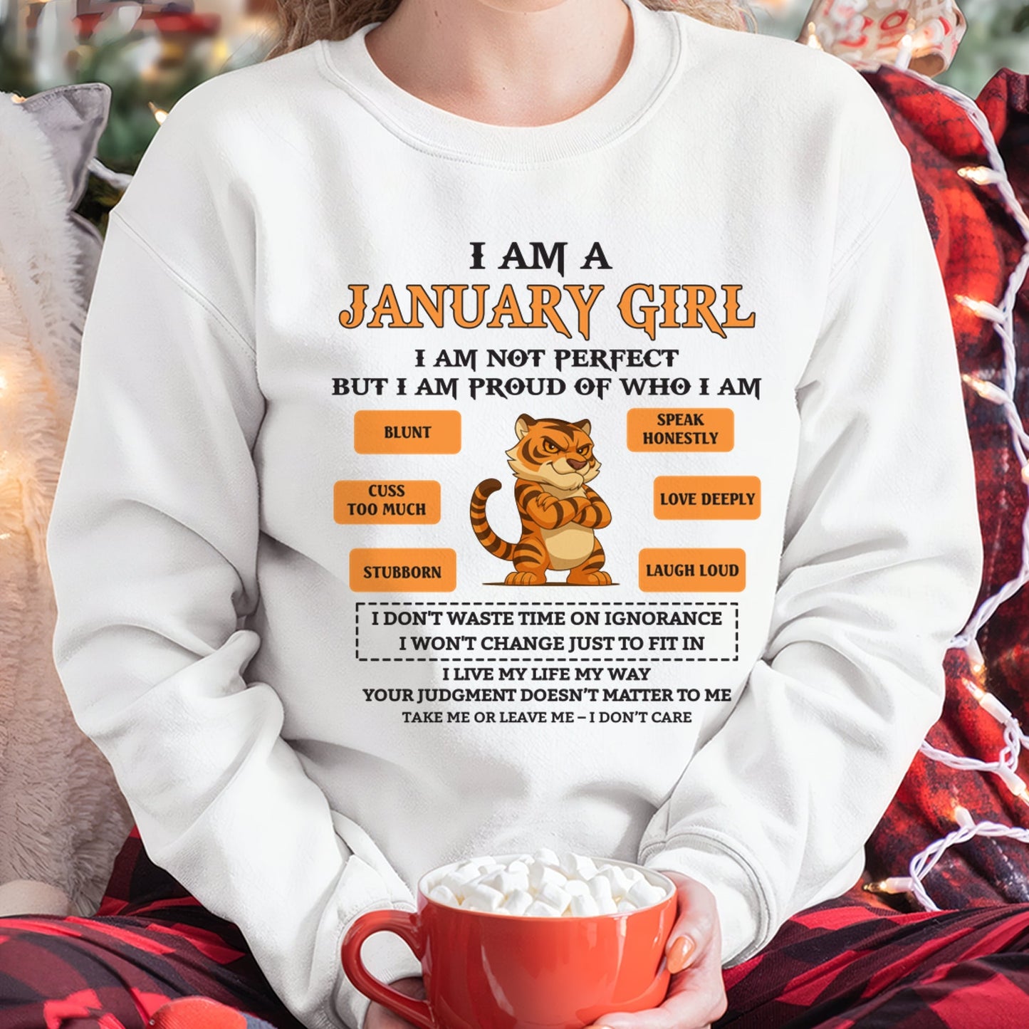 "I AM A JANUARY GIRL" - Birthday Gift For January Girls - FMA ntnt01 (SKU26T-01-62-01)