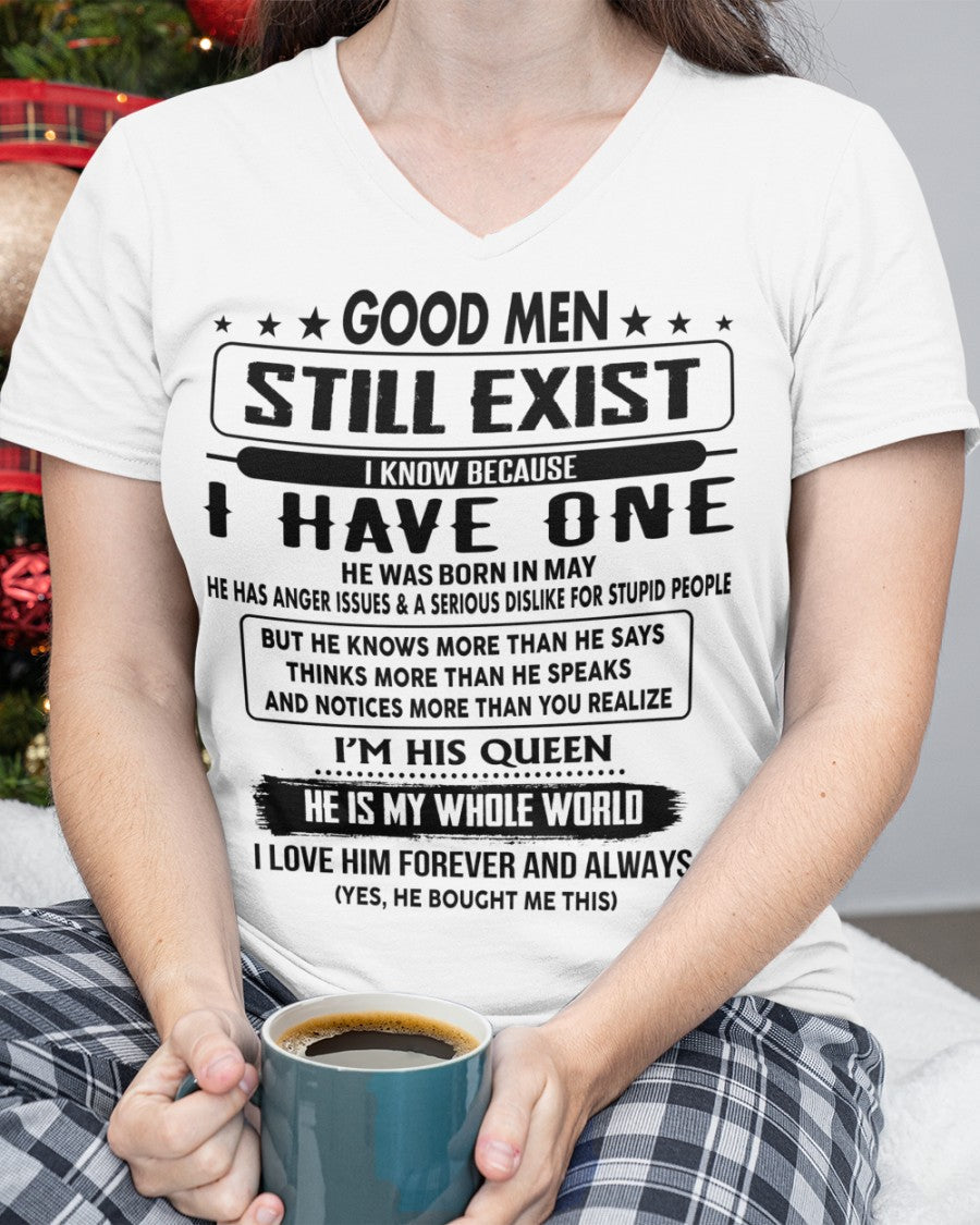 May - Good men Still Exist - gift for your girlfriend, wife from Husband - ntnt05 (SKU-GM-05)