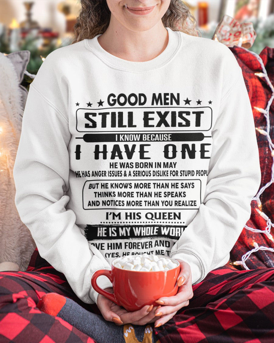 May - Good men Still Exist - gift for your girlfriend, wife from Husband - ntnt05 (SKU-GM-05)