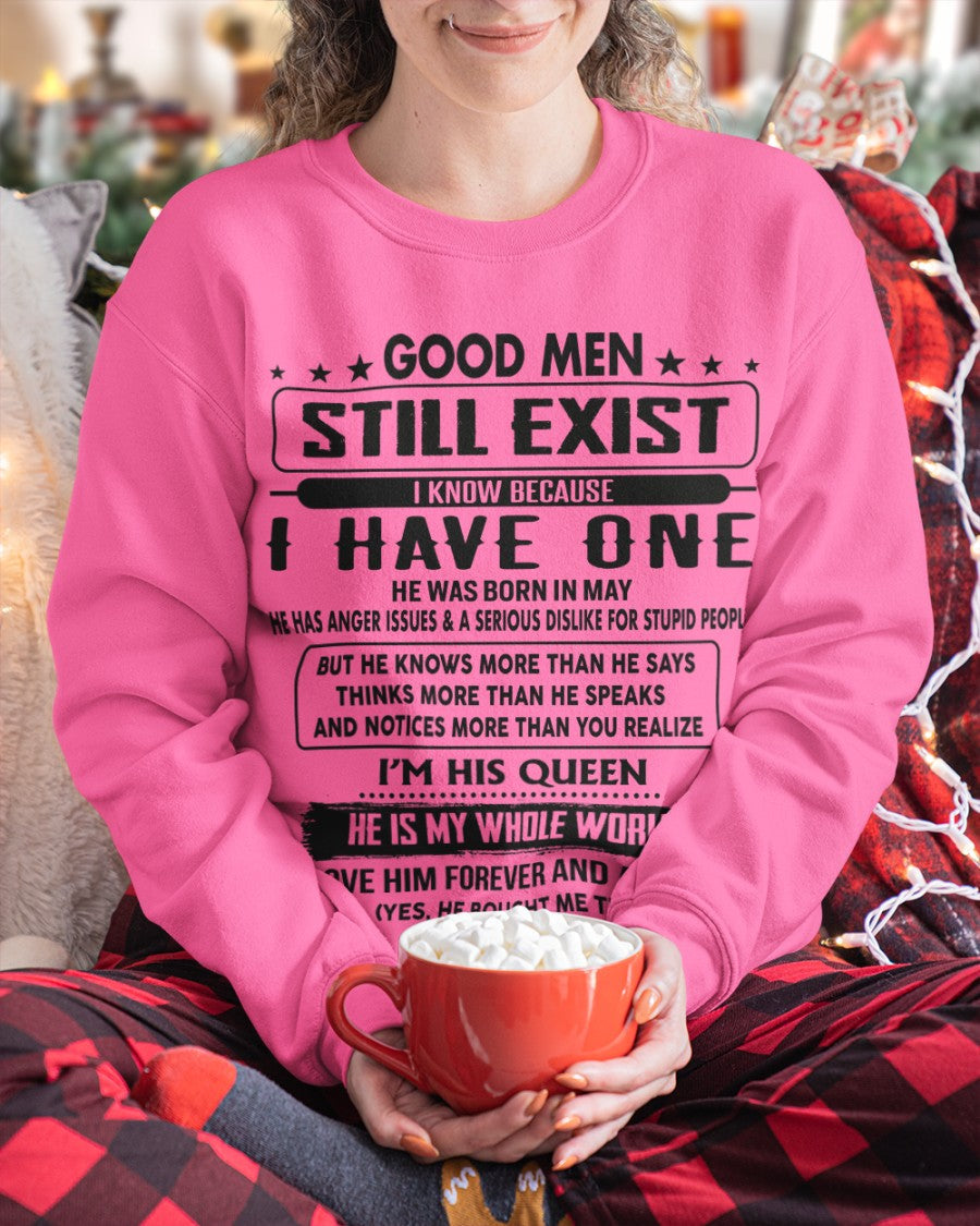 May - Good men Still Exist - gift for your girlfriend, wife from Husband - ntnt05 (SKU-GM-05)