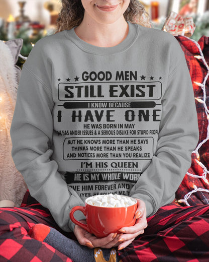 May - Good men Still Exist - gift for your girlfriend, wife from Husband - ntnt05 (SKU-GM-05)