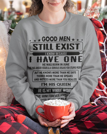 June - Good men Still Exist - gift for your girlfriend, wife from Husband - ntnt06 (SKU-GM-06)