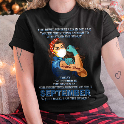 Never Underestimate A Woman Born In September – September Woman “I Am The Storm” - FMA / ntnt09 (SKU12-322-09)