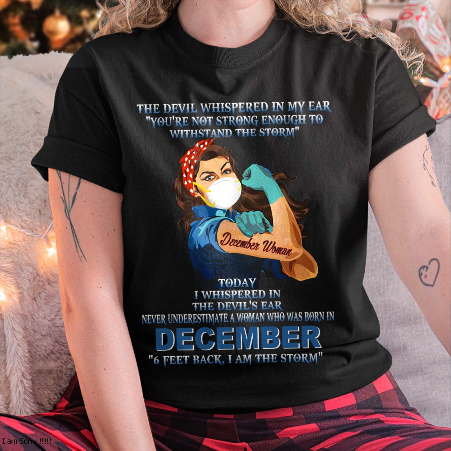 Never Underestimate A Woman Born In December – December Woman “I Am The Storm” - FMA / ntnt12 (SKU12-322-12)