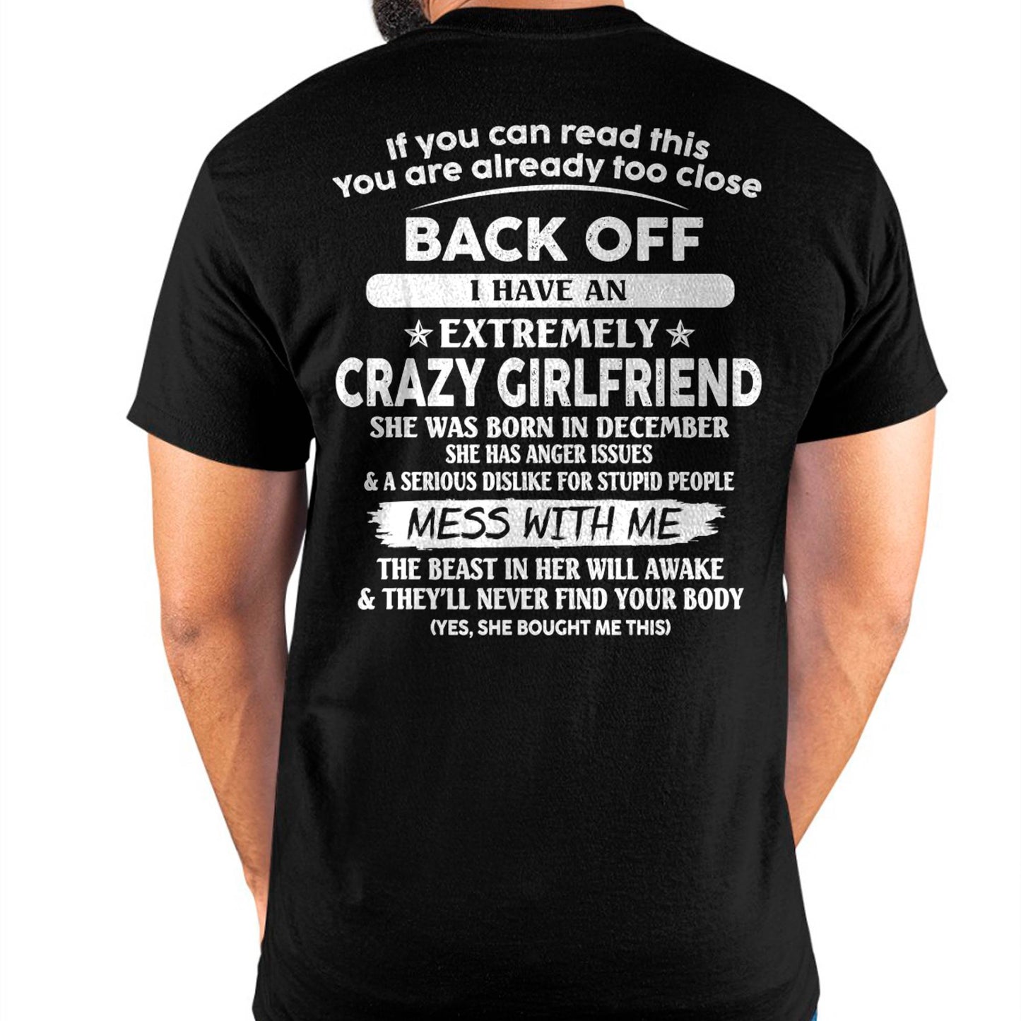 December - If You Can Read This You Are Already Too Close - Gift For Your Boyfriend, Husband From Wife - ntnt12 (SKU07-175-12)