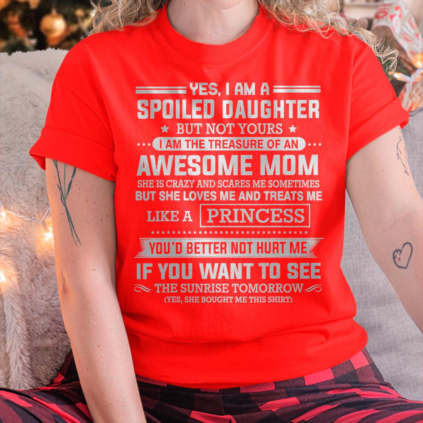 I Get My Attitude From My Freaking Awesome Mom - Gift for Daughter From Mom - ntnt00