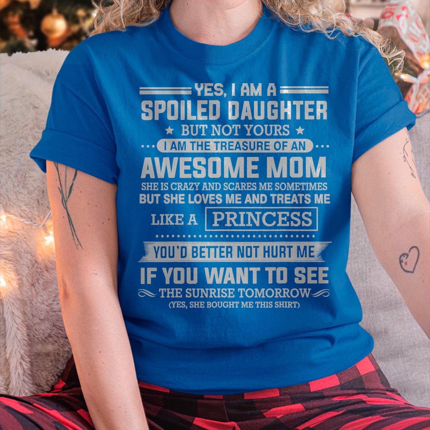 I Get My Attitude From My Freaking Awesome Mom - Gift for Daughter From Mom - ntnt00