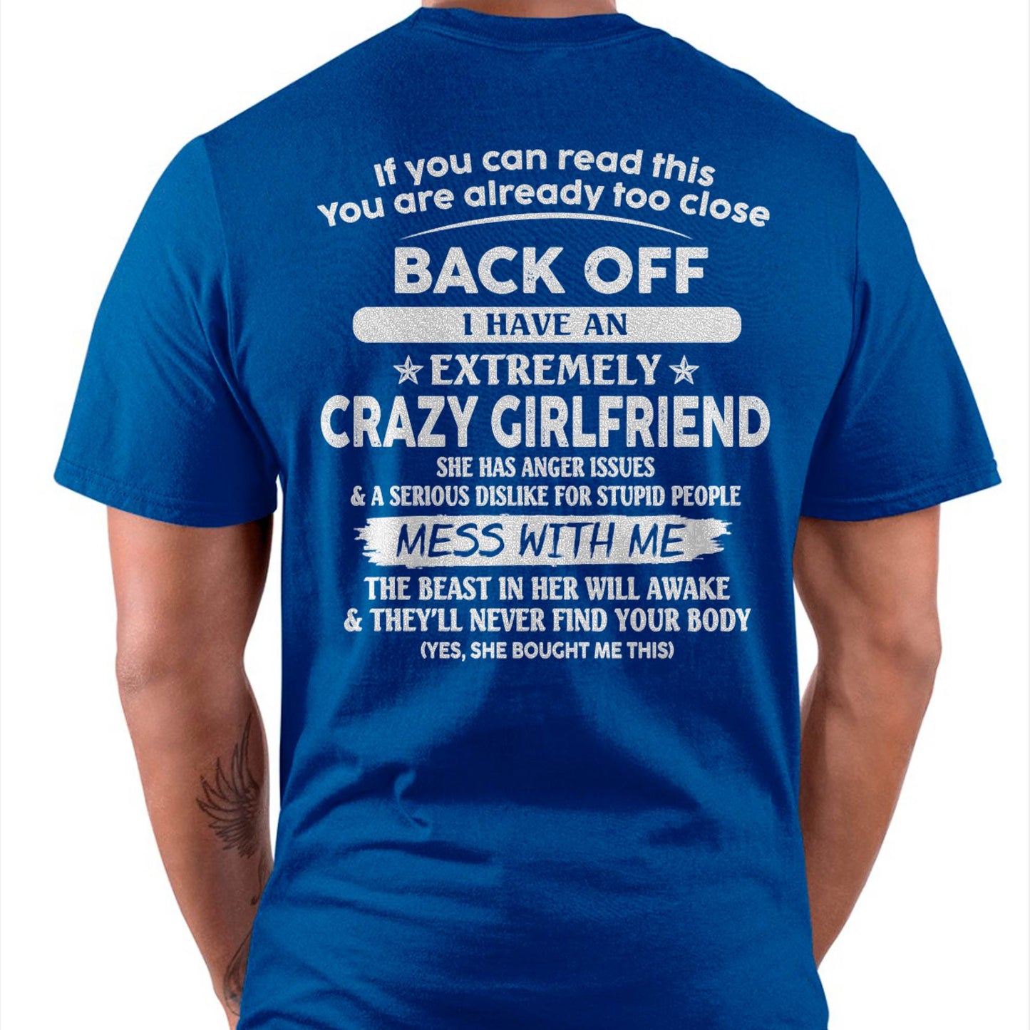 If You Can Read This You Are Already Too Close - Gift For Your Boyfriend, Husband From Wife - ntnt00 (SKU07-175-00)