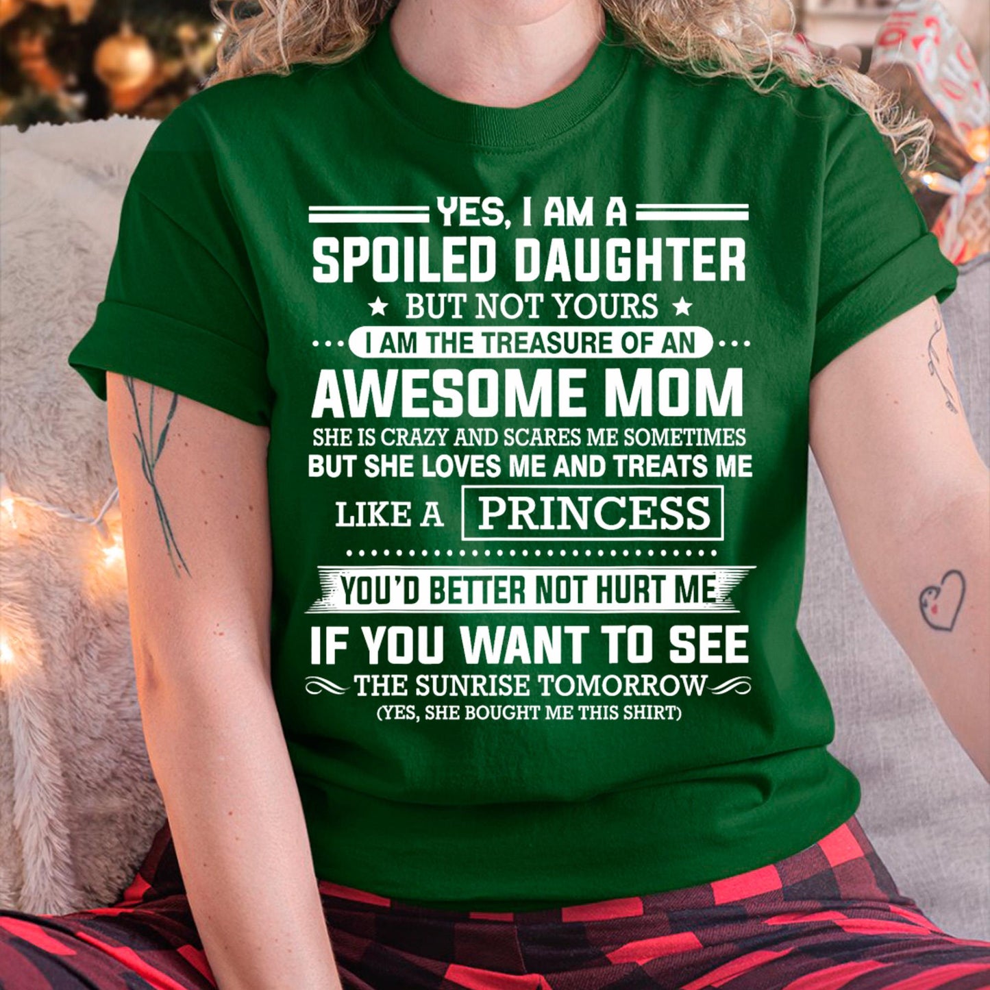 I Get My Attitude From My Freaking Awesome Mom - Gift for Daughter From Mom - ntnt00