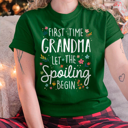 FIRST TIME GRANDMA T-SHIRT – PERFECT GIFT FOR NEW GRANDMAS - ntnt00 (SKU8-GRA00)