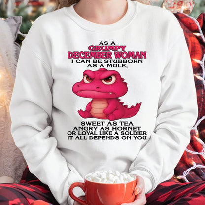 As A Grumpy January Woman - T Shirt For Woman - ntnt12 (SKU09-31-12)