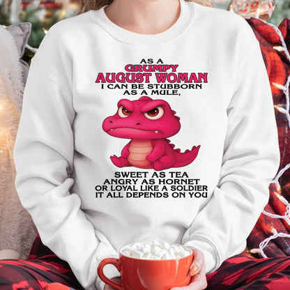 As A Grumpy January Woman - T Shirt For Woman - ntnt08 (SKU09-31-08)