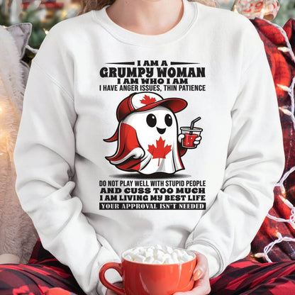 I Am A Grumpy Woman I Am Who I Am - T Shirt For Woman - ntnt (SKU09-84)