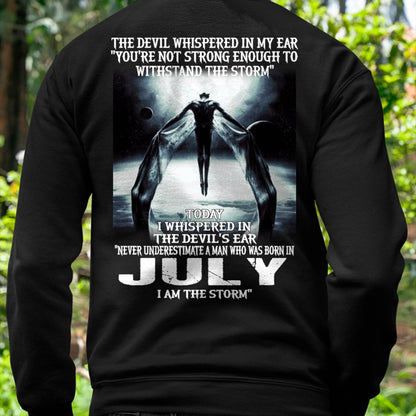 JULY - THE DEVIL WHISPERED IN MY EAR - T-SHIRT FOR MAN - ntnt07 (SKU08-35-07)