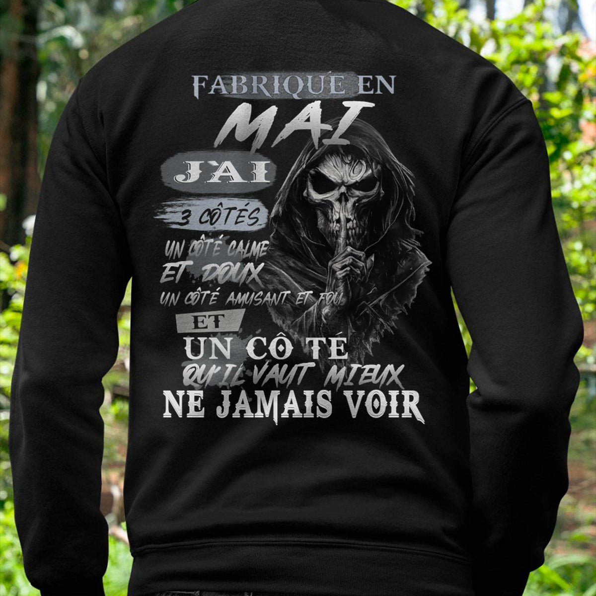 Fabriqué en Mai – J’ai 3 Côtés | T-Shirt Homme Caractère Fort - ntnt05 (SKU26T-01174-05)