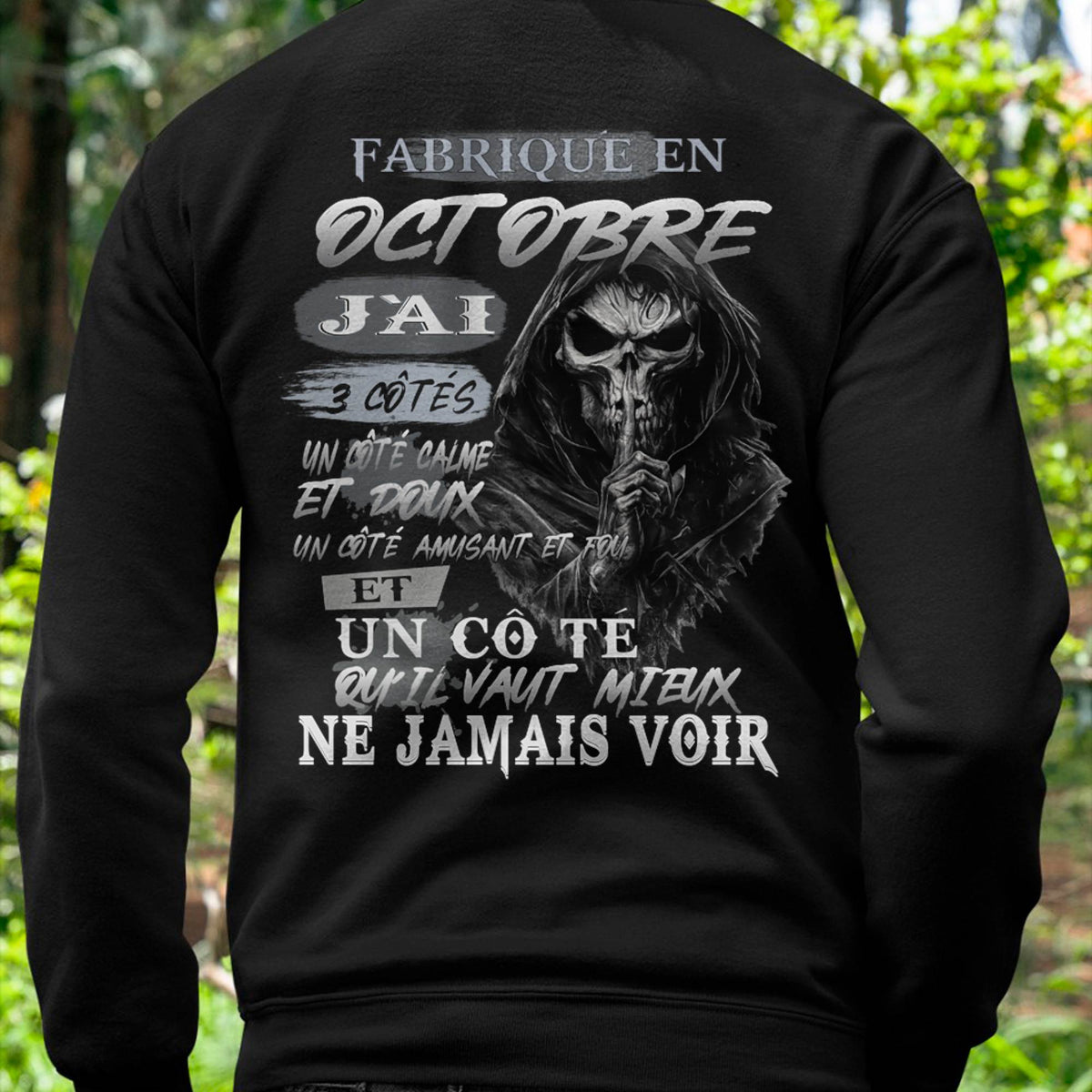 Fabriqué en Octobre – J’ai 3 Côtés | T-Shirt Homme Caractère Fort - ntnt10 (SKU26T-01174-10)