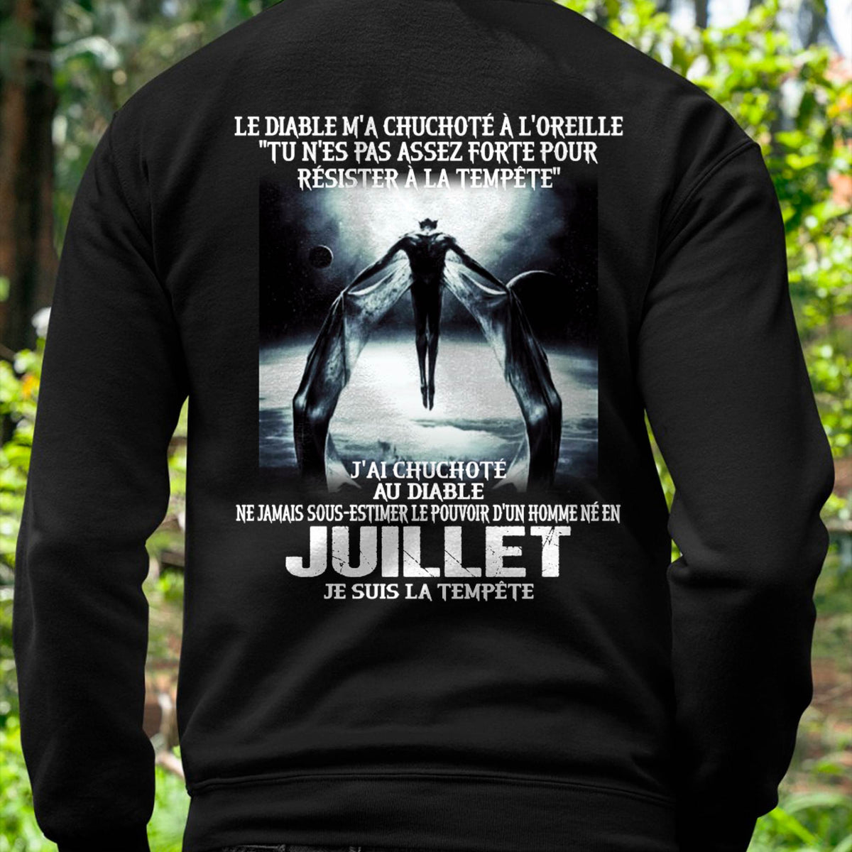 Je Suis la Tempête – Ne Jamais Sous-Estimer le Pouvoir d’un Homme Né en Juillet – T-Shirt Homme - ntnt07 (SKU26T-01160-07)