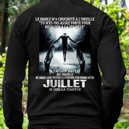 Je Suis la Tempête – Ne Jamais Sous-Estimer le Pouvoir d’un Homme Né en Juillet – T-Shirt Homme - ntnt07 (SKU26T-01160-07)