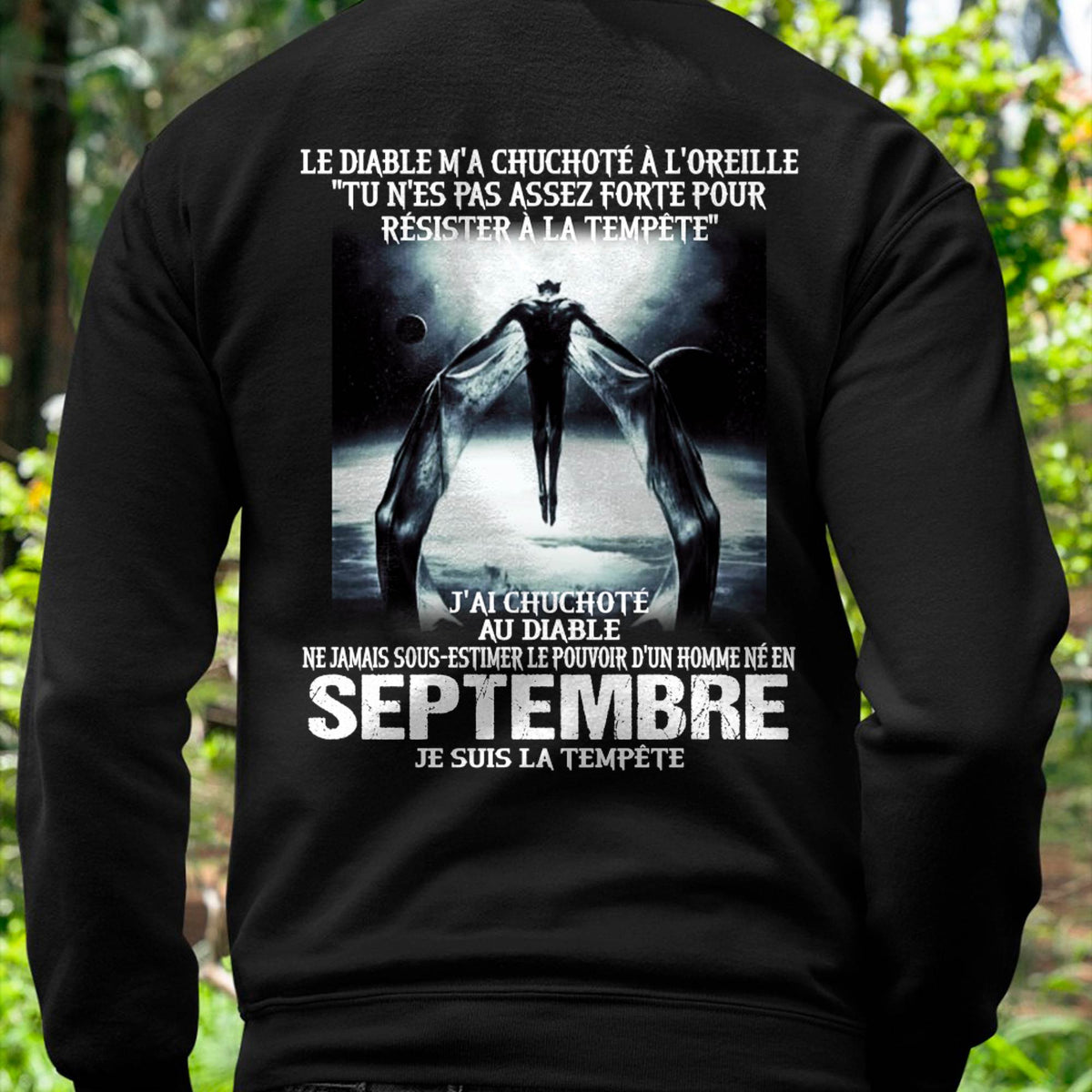 Je Suis la Tempête – Ne Jamais Sous-Estimer le Pouvoir d’un Homme Né en Septembre – T-Shirt Homme - ntnt09 (SKU26T-01160-09)
