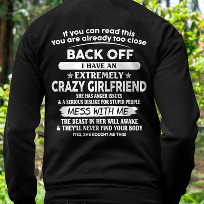 If You Can Read This You Are Already Too Close - Gift For Your Boyfriend, Husband From Wife - ntnt00 (SKU07-175-00)