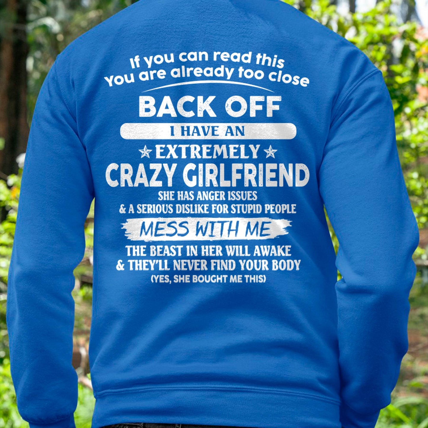 If You Can Read This You Are Already Too Close - Gift For Your Boyfriend, Husband From Wife - ntnt00 (SKU07-175-00)
