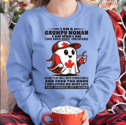 I Am A Grumpy Woman I Am Who I Am - T Shirt For Woman - ntnt (SKU09-84)