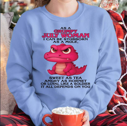 As A Grumpy January Woman - T Shirt For Woman - ntnt07 (SKU09-31-07)