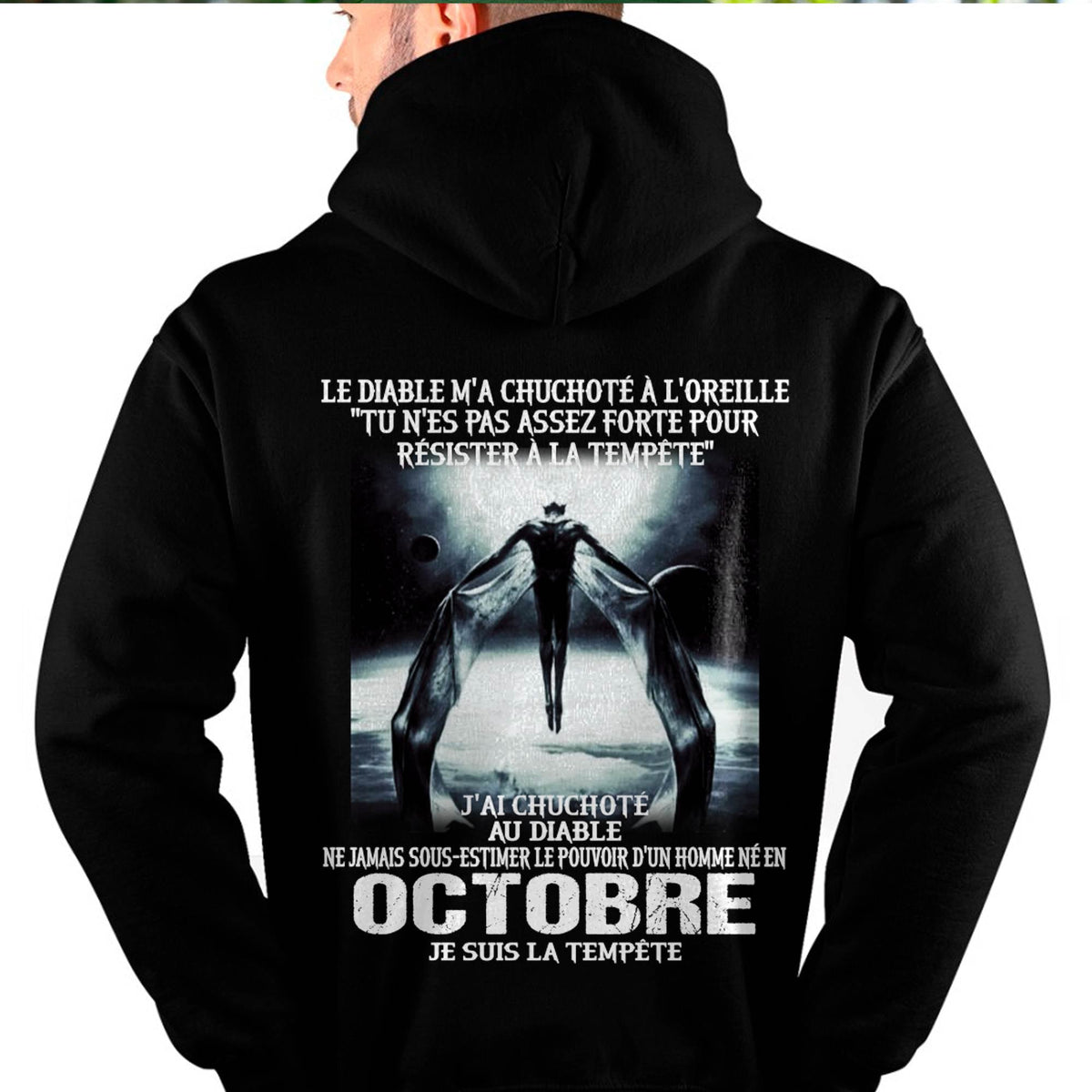 Je Suis la Tempête – Ne Jamais Sous-Estimer le Pouvoir d’un Homme Né en Octobre – T-Shirt Homme - ntnt10 (SKU26T-01160-10)