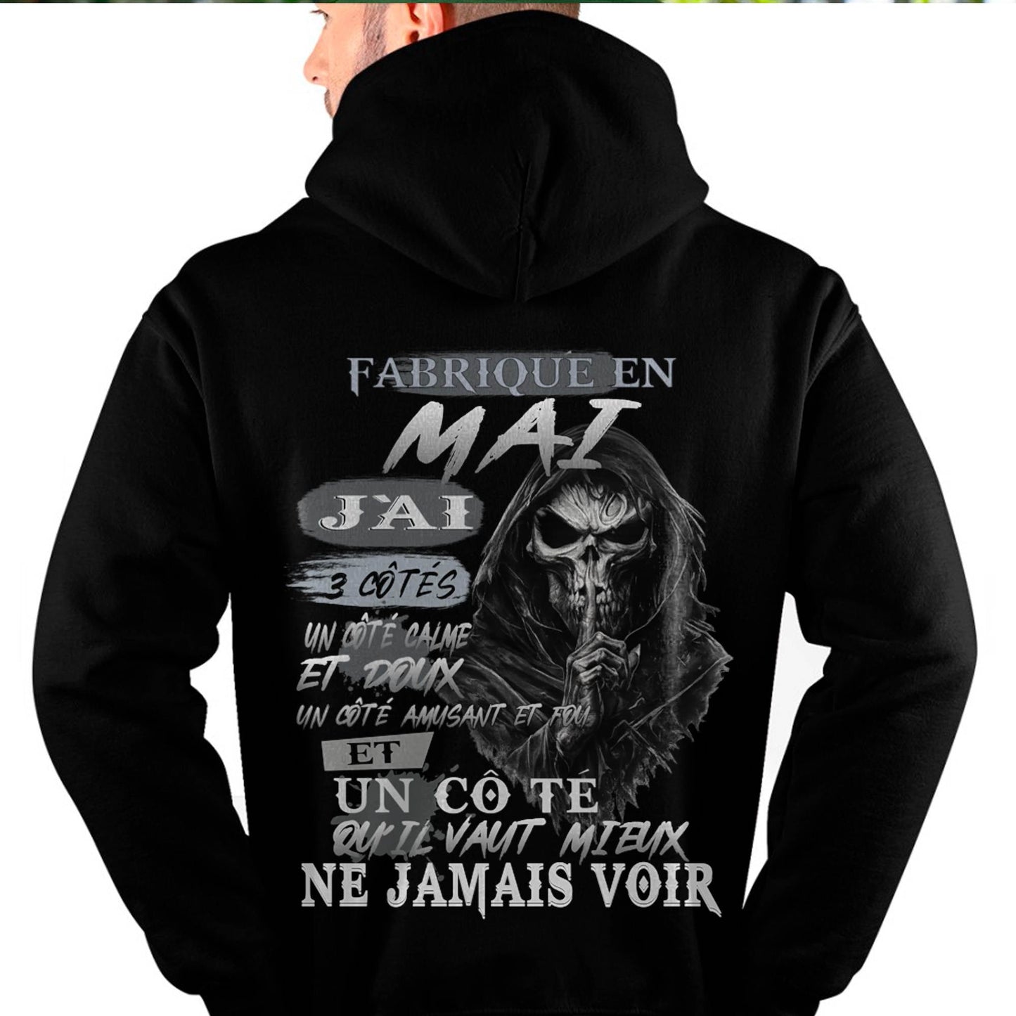 Fabriqué en Mai – J’ai 3 Côtés | T-Shirt Homme Caractère Fort - ntnt05 (SKU26T-01174-05)