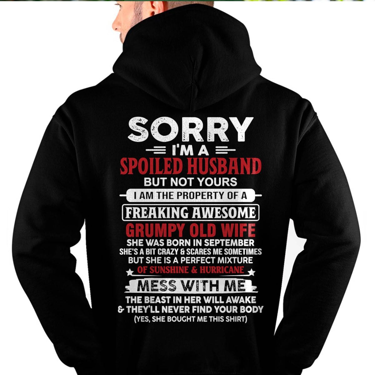 September - Spoiled Husband - Perfect Gift From Wife - ntnt09 (SKU11-02-09)