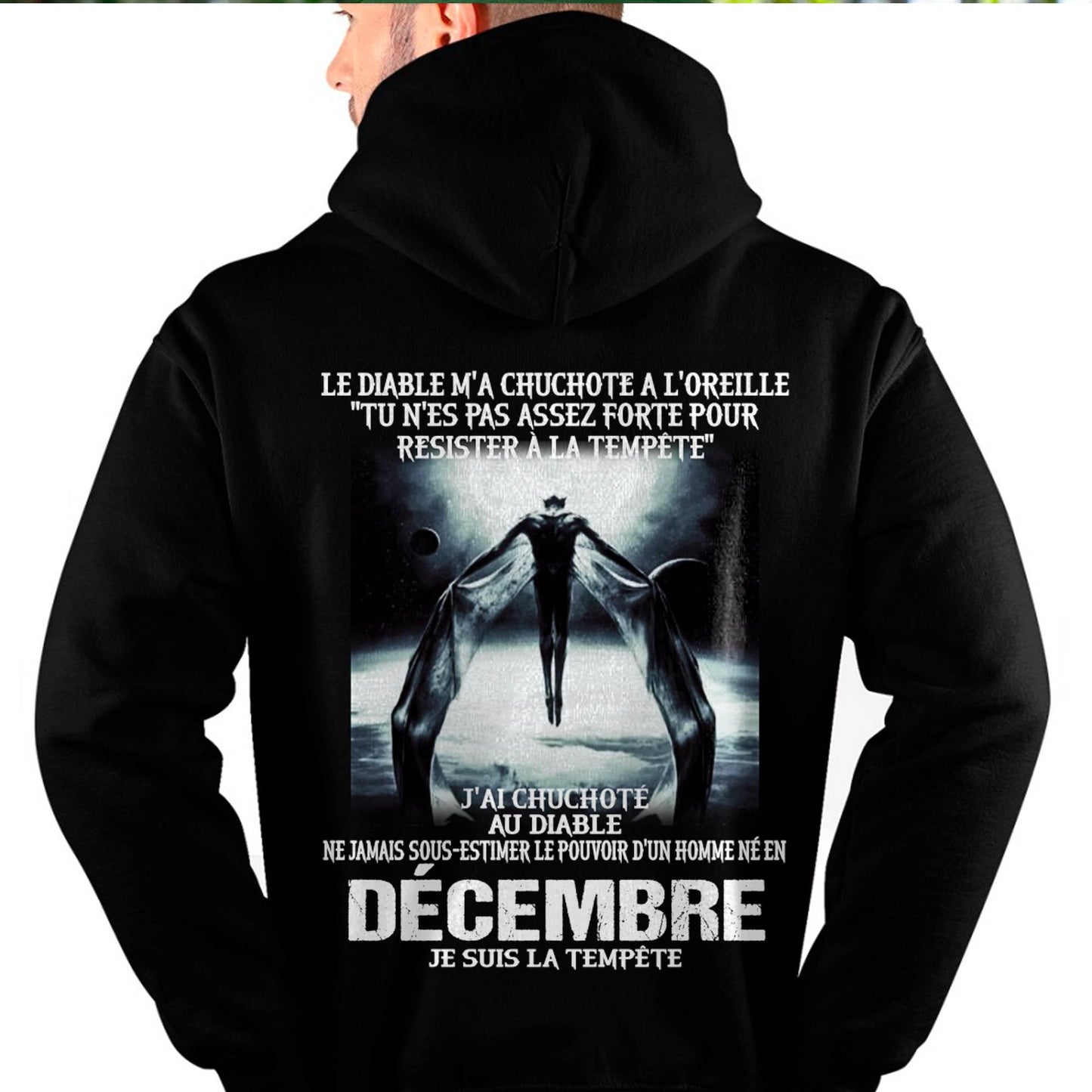 Je Suis la Tempête – Ne Jamais Sous-Estimer le Pouvoir d’un Homme Né en Décembre – T-Shirt Homme - ntnt12 (SKU26T-01160-12)