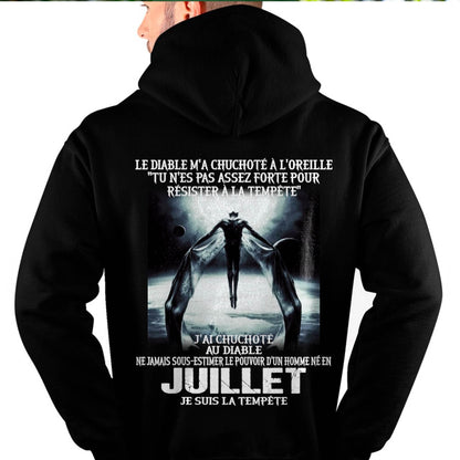 Je Suis la Tempête – Ne Jamais Sous-Estimer le Pouvoir d’un Homme Né en Juillet – T-Shirt Homme - ntnt07 (SKU26T-01160-07)