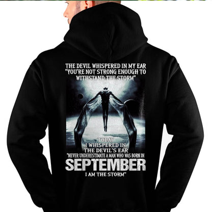 SEPTEMBER - THE DEVIL WHISPERED IN MY EAR - T-SHIRT FOR MAN - ntnt09 (SKU08-35-09)