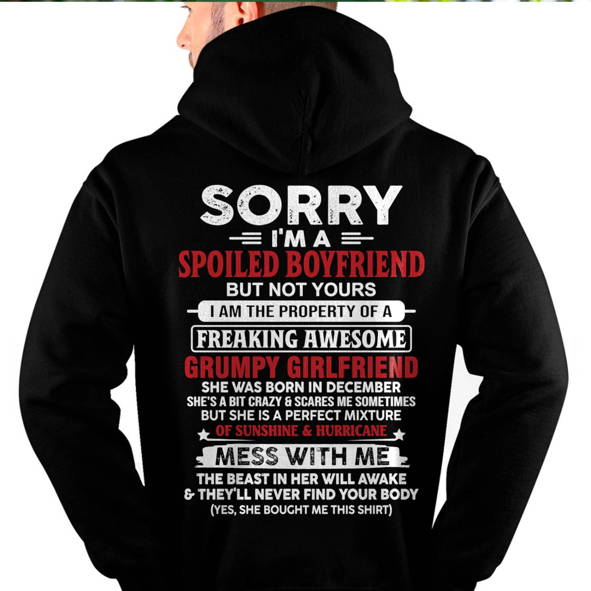 December - Spoiled Boyfriend - Perfect Gift From Girlfriend - ntnt12 (SKU11-18-12)