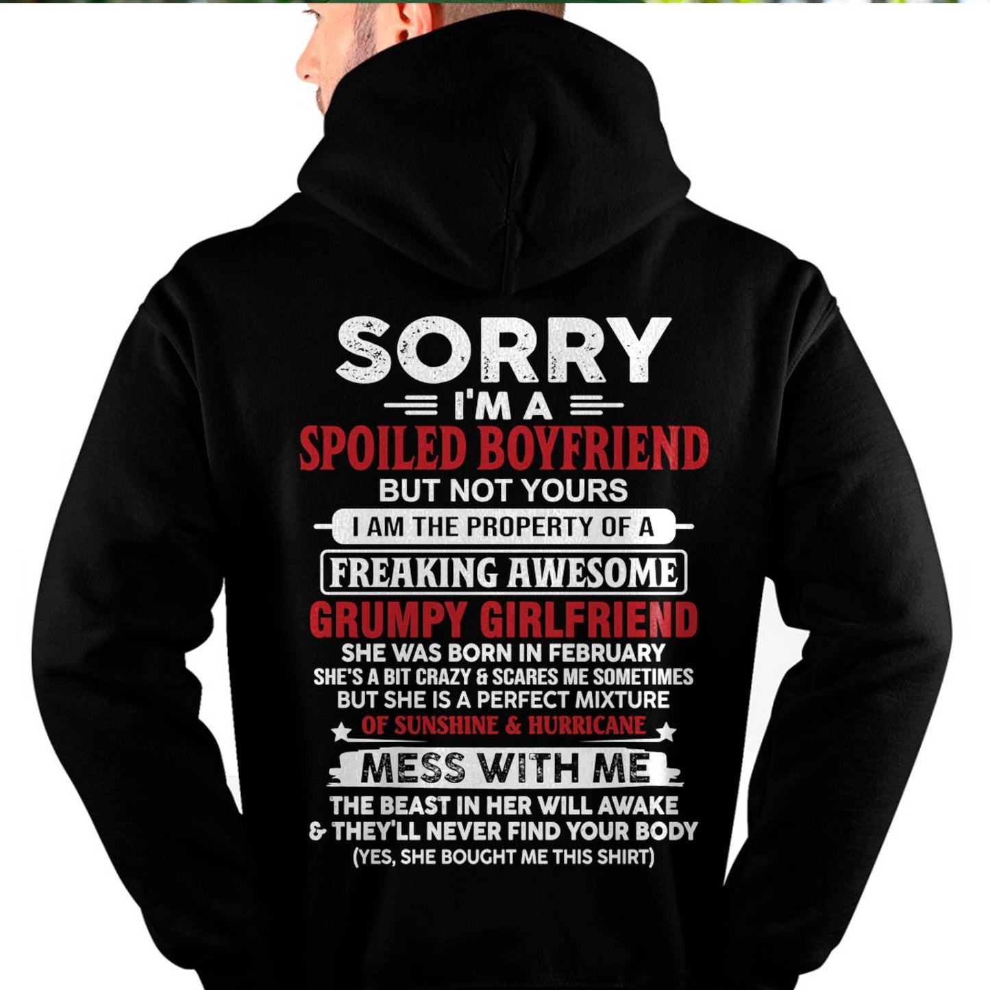 February - Spoiled Boyfriend - Perfect Gift From Girlfriend - ntnt02 (SKU11-18-02)