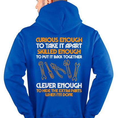 Curious Enough To Take It Apart Car Auto Garage Mechanic Men T-Shirt - Gift For Mechanic - ntnt (SKUM08-D12)